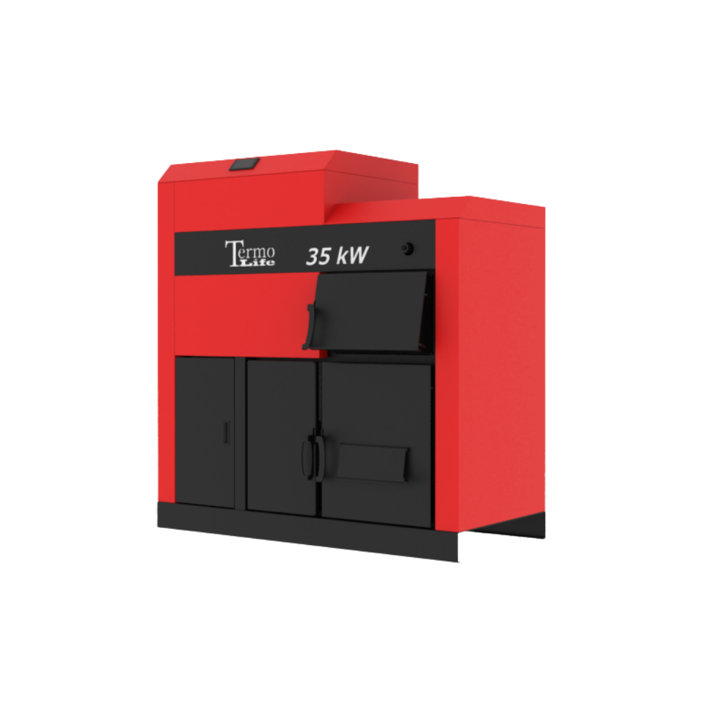Cazan Combustibil Solid + Peleti Alpin Combi 45